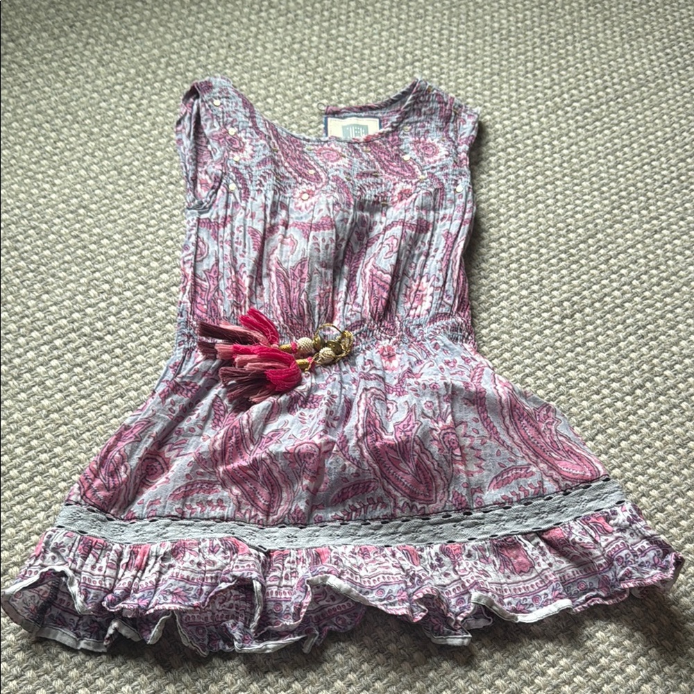 Etro Pink Ruffled Tiered Sundress